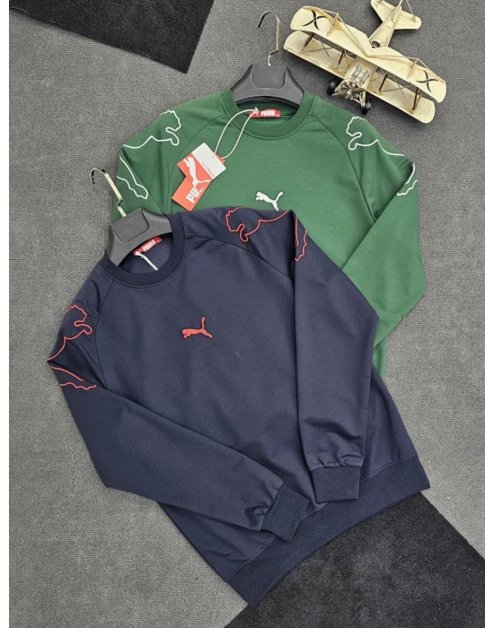 PUMA 2 İPLİK SWEAT YEŞİL