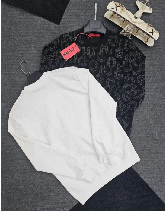 HUGO 2İPLİK SWEAT BEYAZ