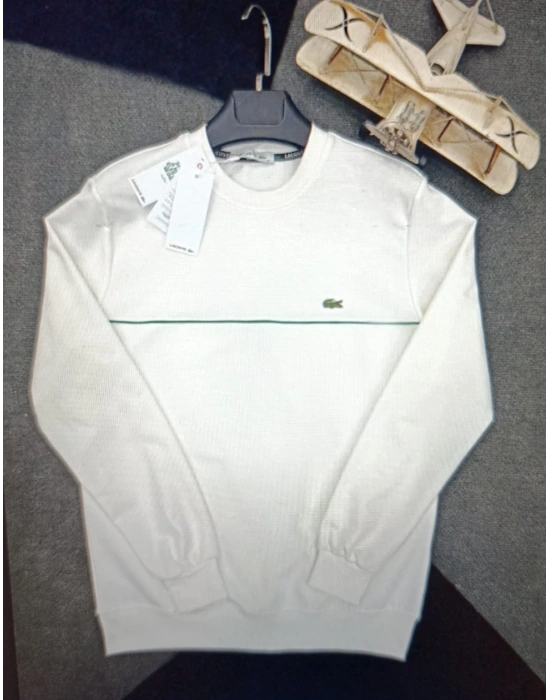 LACOSTE 2İPLİK SWEAT BEYAZ