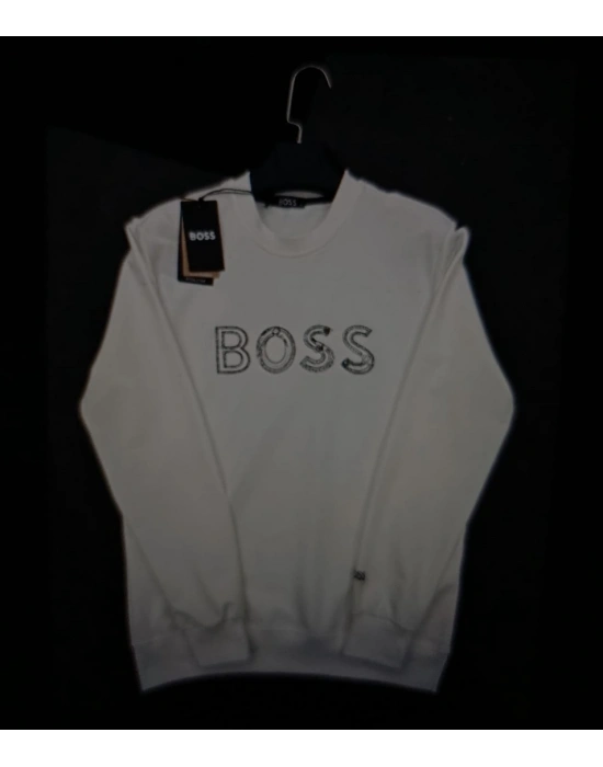 BOSS 2İPLİK SWEAT BEYAZ