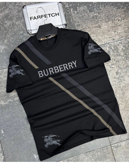 SİYAH BURBERRY TİŞÖRT