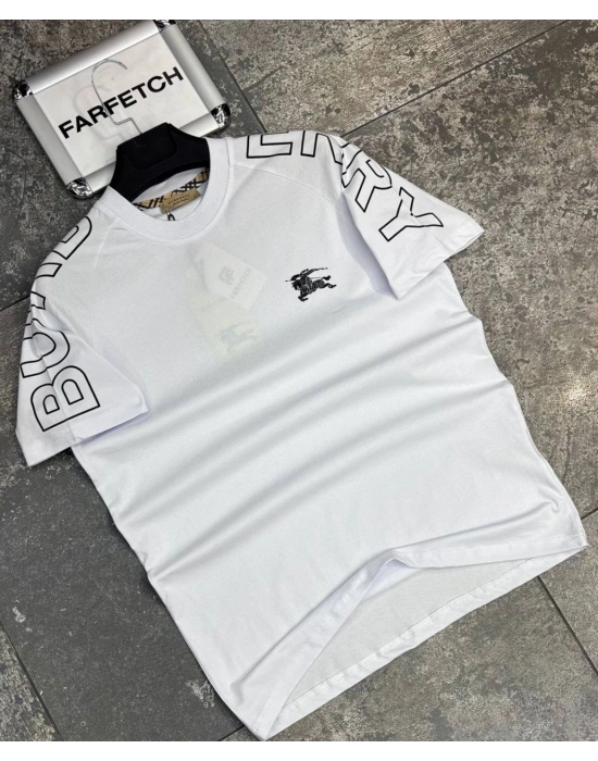 BEYAZ BURBERRY TİŞÖRT