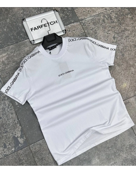 BEYAZ DOLCE GABBANA TİŞÖRT