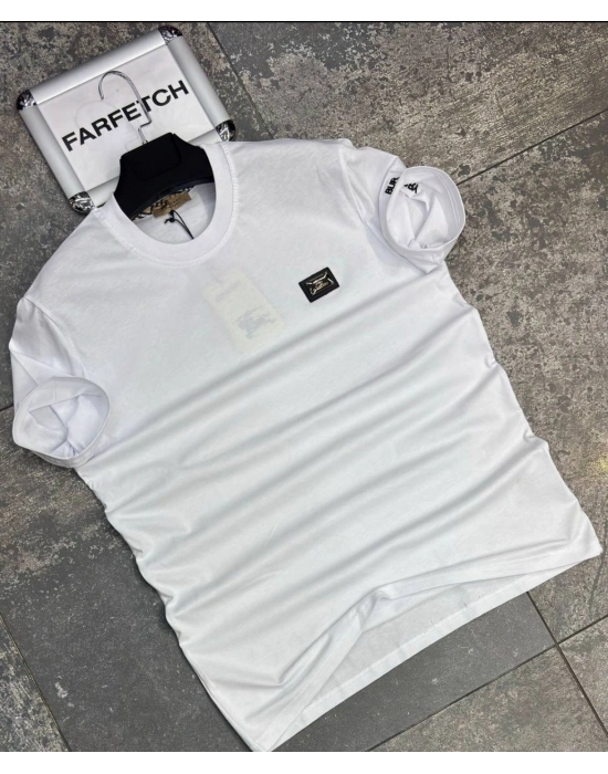 BEYAZ BURBERRY TİŞÖRT