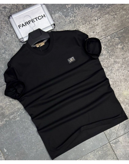 SİYAH BURBERRY TİŞÖRT