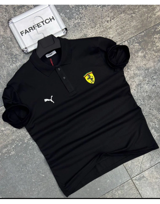 SİYAH POLO YAKA PUMA