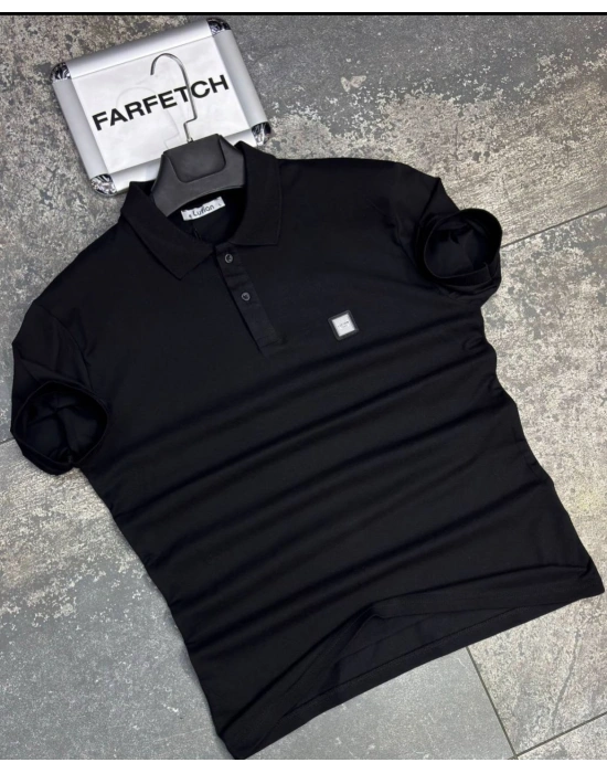 SİYAH POLO YAKA LUFIAN