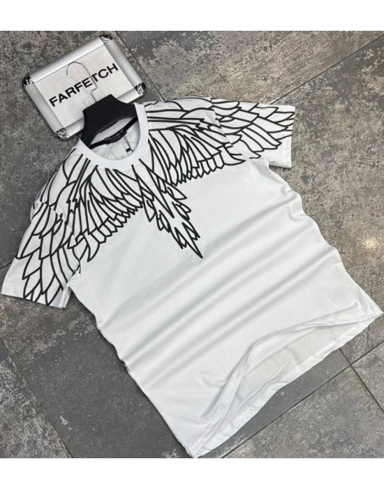 BEYAZ MARCELONO BURLON TİŞÖRT