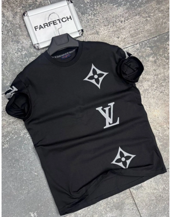 SİYAH LOUIS VUITTON TİŞÖRT