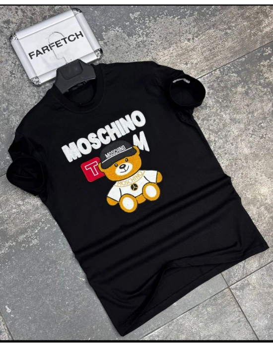 SİYAH MOSCHINO TİŞÖRT