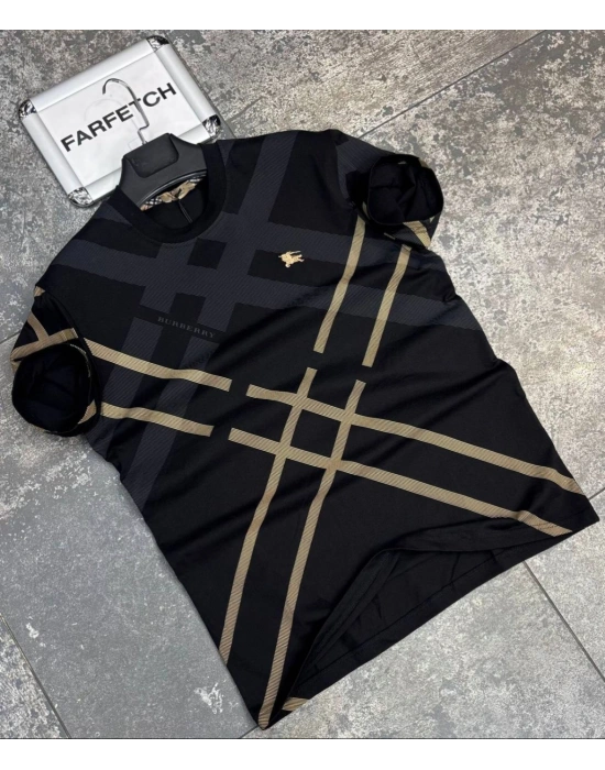 SİYAH BURBERRY TİŞÖRT