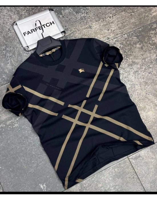 LACİVERT BURBERRY TİŞÖRT