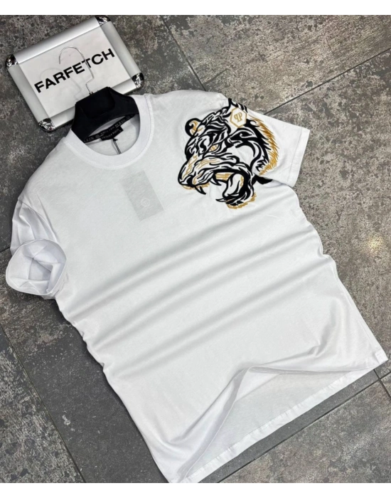 BEYAZ PHİLİPP PLEİN TİŞÖRT