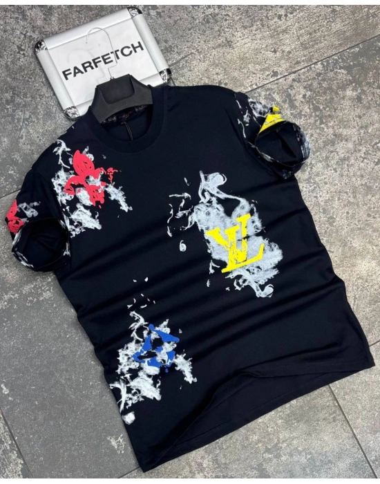 LACİVERT LOUIS VUITTON TİŞÖRT