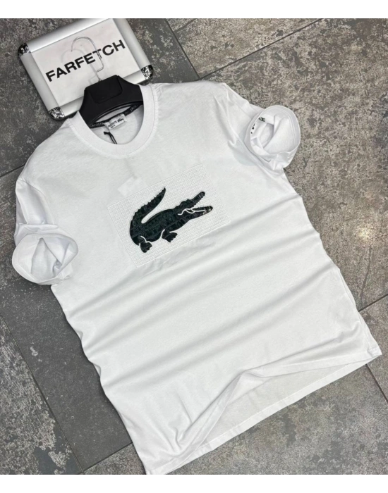 BEYAZ LACOSTE TİŞÖRT