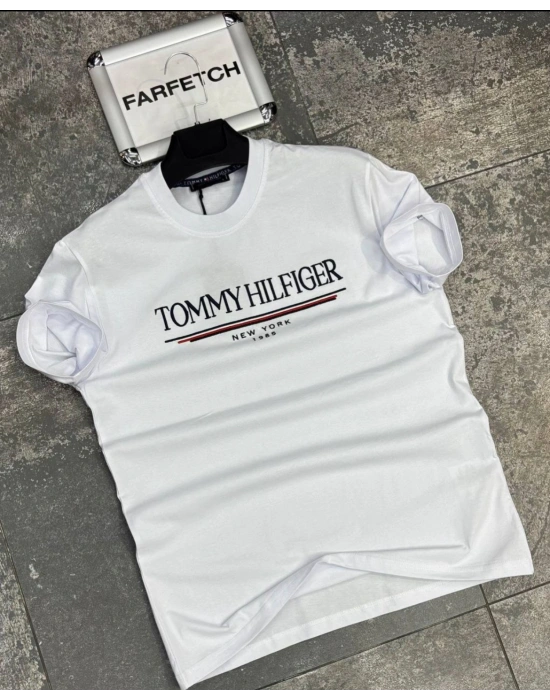 BEYAZ TOMMY TİŞÖRT