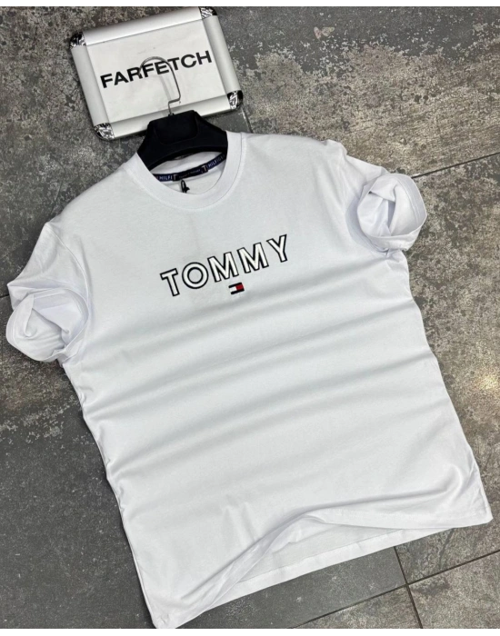 BEYAZ TOMMY TİŞÖRT