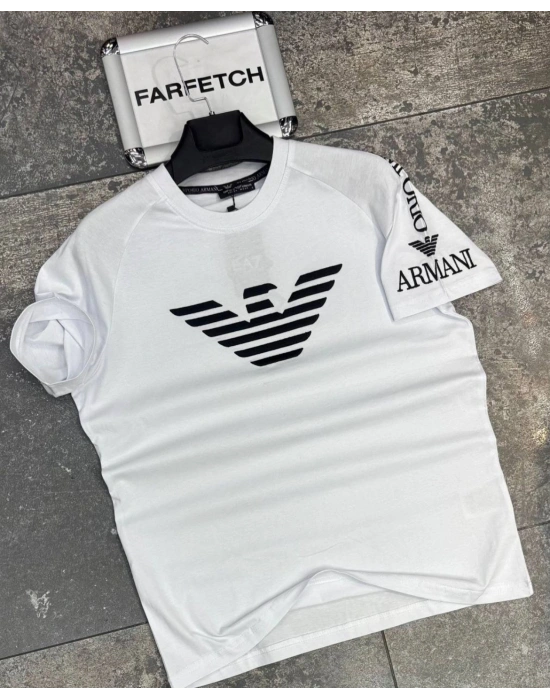 BEYAZ ARMANİ TİŞÖRT