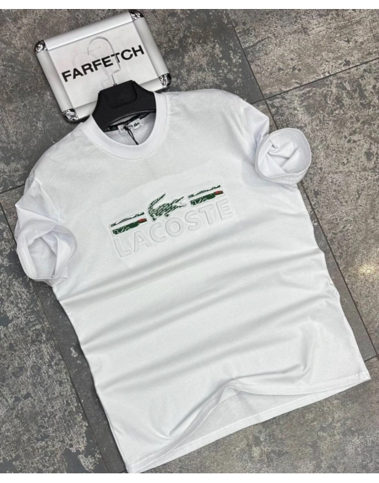 BEYAZ LACOSTE TİŞÖRT