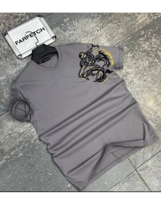 GRİ PHİLİPP PLEİN TİŞÖRT