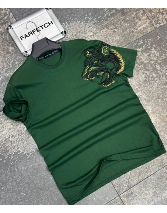 YEŞİL PHİLİPP PLEİN TİŞÖRT