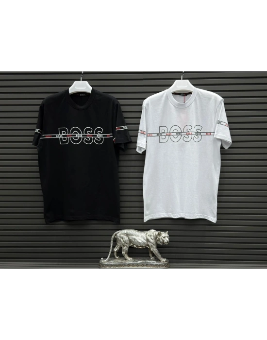 BEYAZ BOSS TİŞÖRT