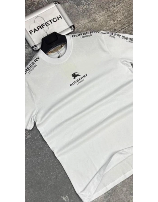 BEYAZ BURBERRY TİŞÖRT