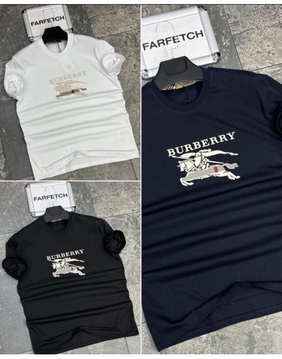 BEYAZ BURBERRY TİŞÖRT
