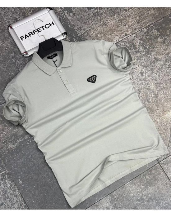 POLO YAKA PRADA GRİ