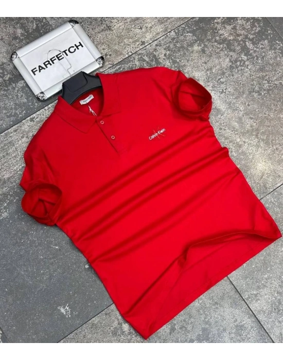 POLO YAKA CALVİN KLEİN KIRMIZI
