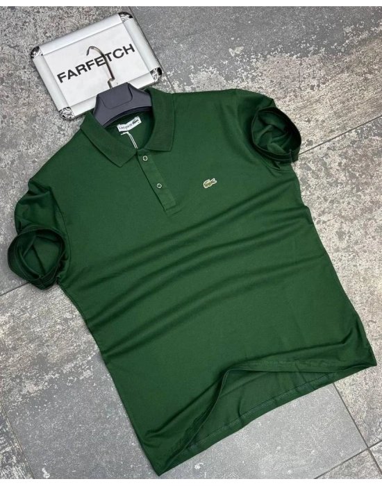 POLO YAKA LACOSTE YEŞİL