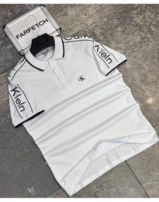 POLO YAKA CALVİN BEYAZ