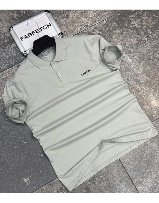 POLO YAKA CALVİN KLEİN GRİ