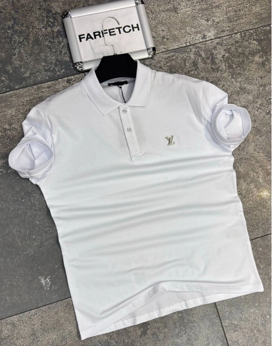 POLO YAKA LOUİS VUİTTON BEYAZ