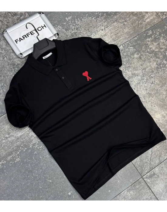 POLO YAKA AMİ SİYAH