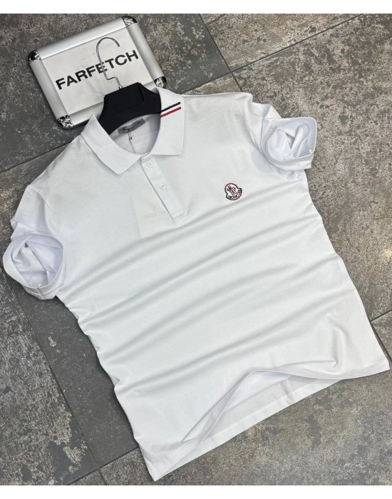MONCLER POLO YAKA TİŞÖRT BEYAZ