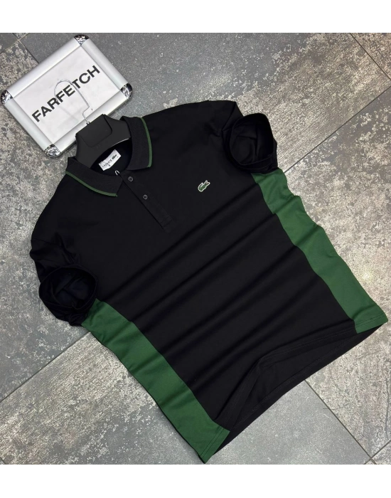 SİYAH LACOSTE POLO YAKA