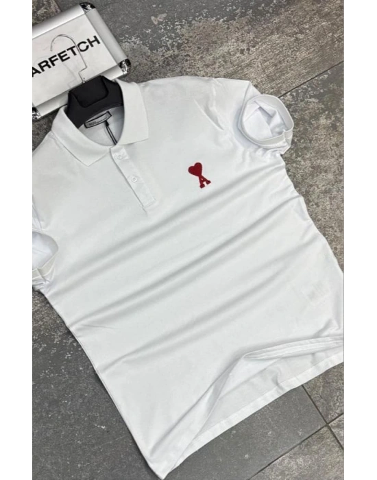 POLO YAKA AMİ BEYAZ