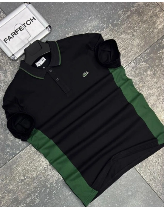 POLO YAKA LACOSTE SİYAH