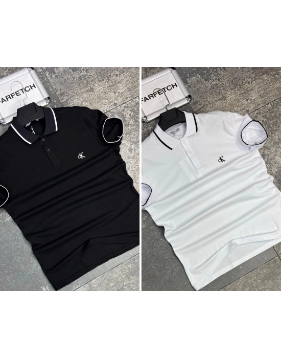 POLO YAKA CALVİN KLEİN SİYAH