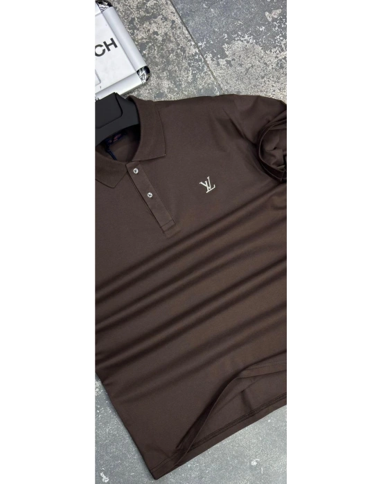 POLO YAKA LOUİS VUİTTON KAHVERENGİ