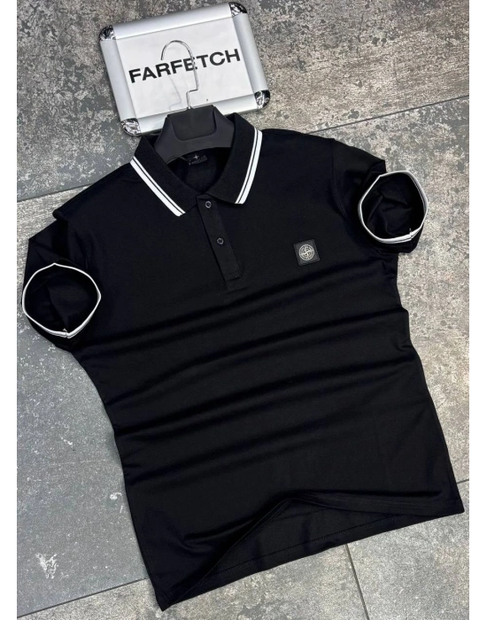 POLO YAKA STONE ISLAND SİYAH