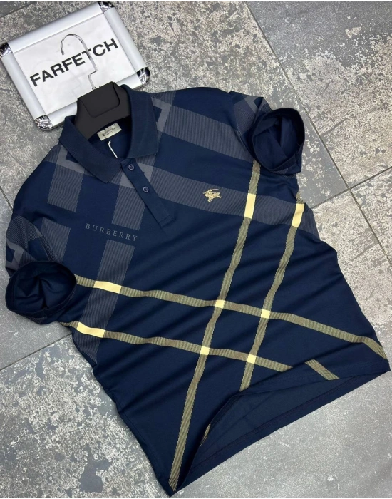 POLO YAKA BURBERRY LACİVERT