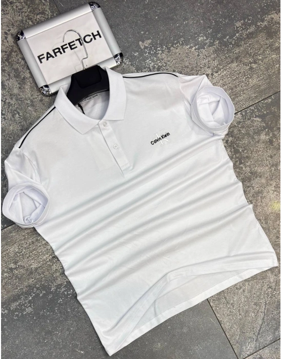 POLO YAKA CALVİN KLEİN BEYAZ
