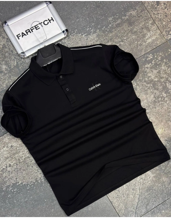 POLO YAKA CALVİN KLEİN SİYAH