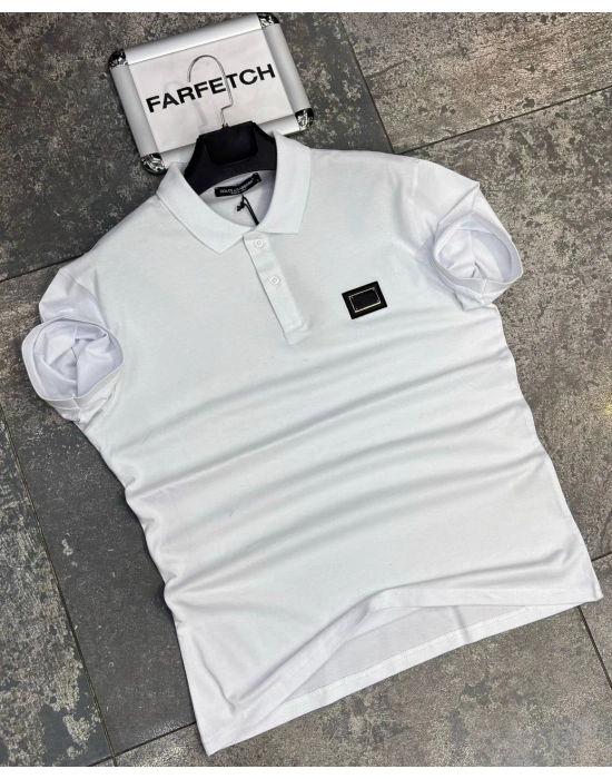 POLO YAKA DOLCE GABBANA BEYAZ
