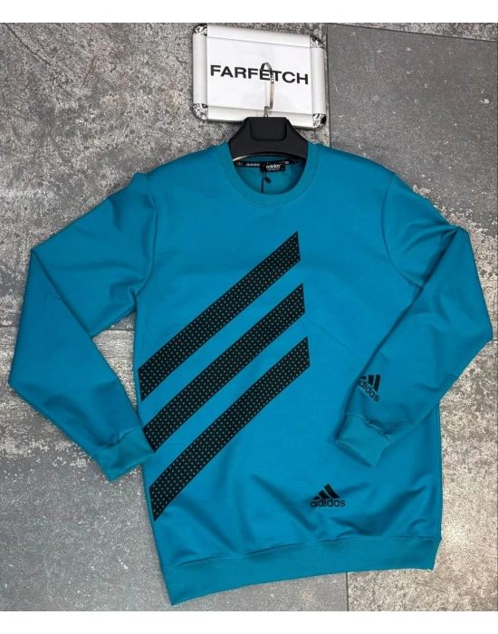 ADİDAS TURKUAZ 2 İPLİK SWEAT