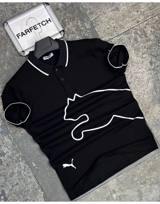 SİYAH POLO YAKA PUMA