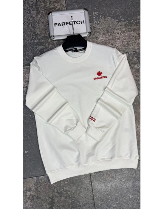 dsquared2 BEYAZ 2 İPLİK SWEAT
