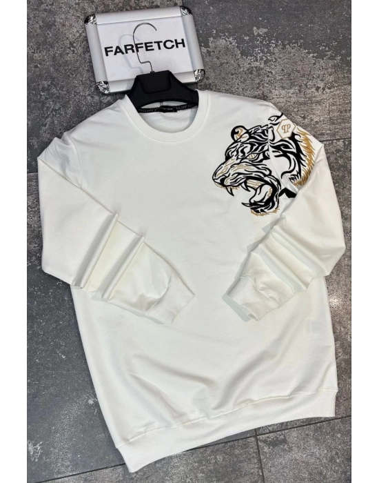 philipp plein BEYAZ 2 İPLİK SWEAT